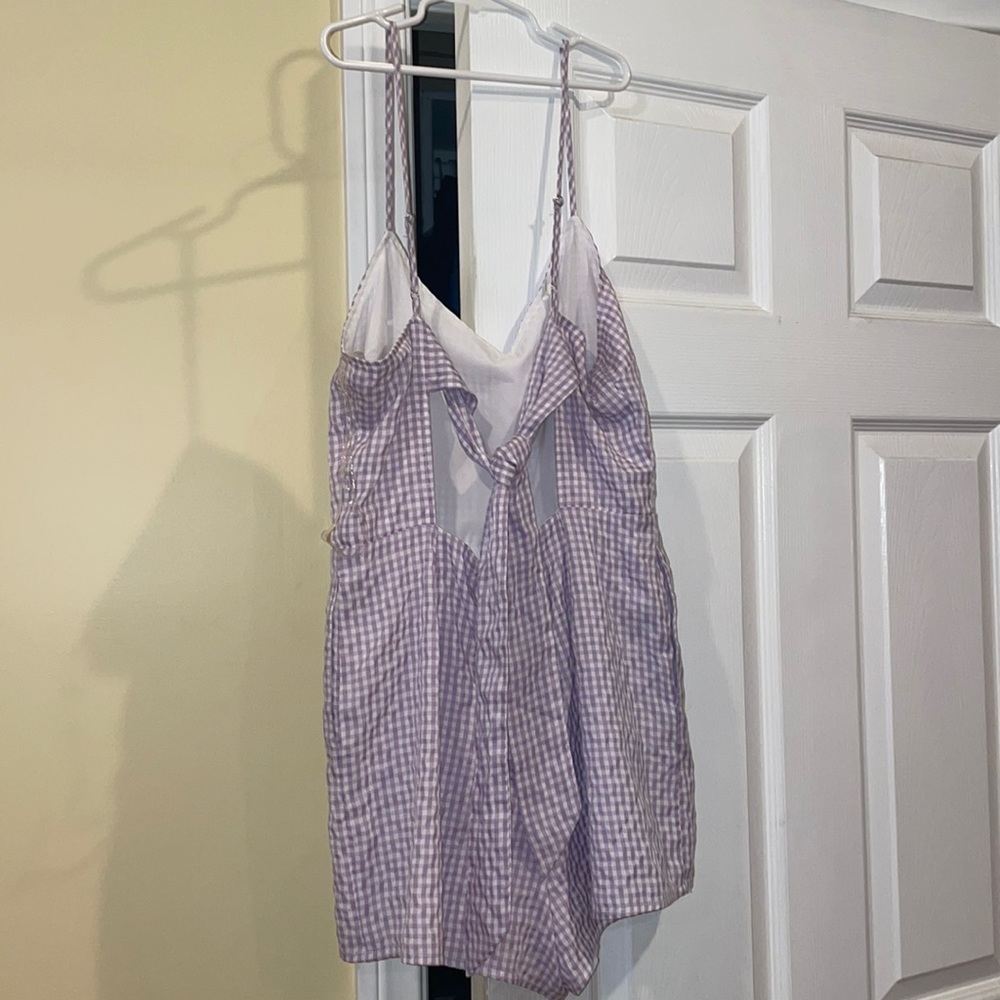BRAND NEW Lilac Checkered Romper
